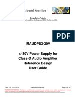 IRAUDPS3-30V +/-30V Power Supply For Class-D Audio Amplifier Reference Design User Guide