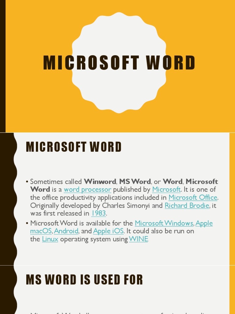 Microsoft Word | PDF | Microsoft Word | System Software