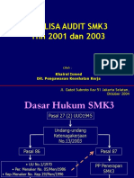 Analisa Audit SMK3