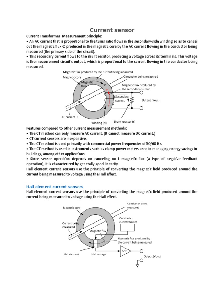 Current Sensor PDF Alternating Current Amplifier
