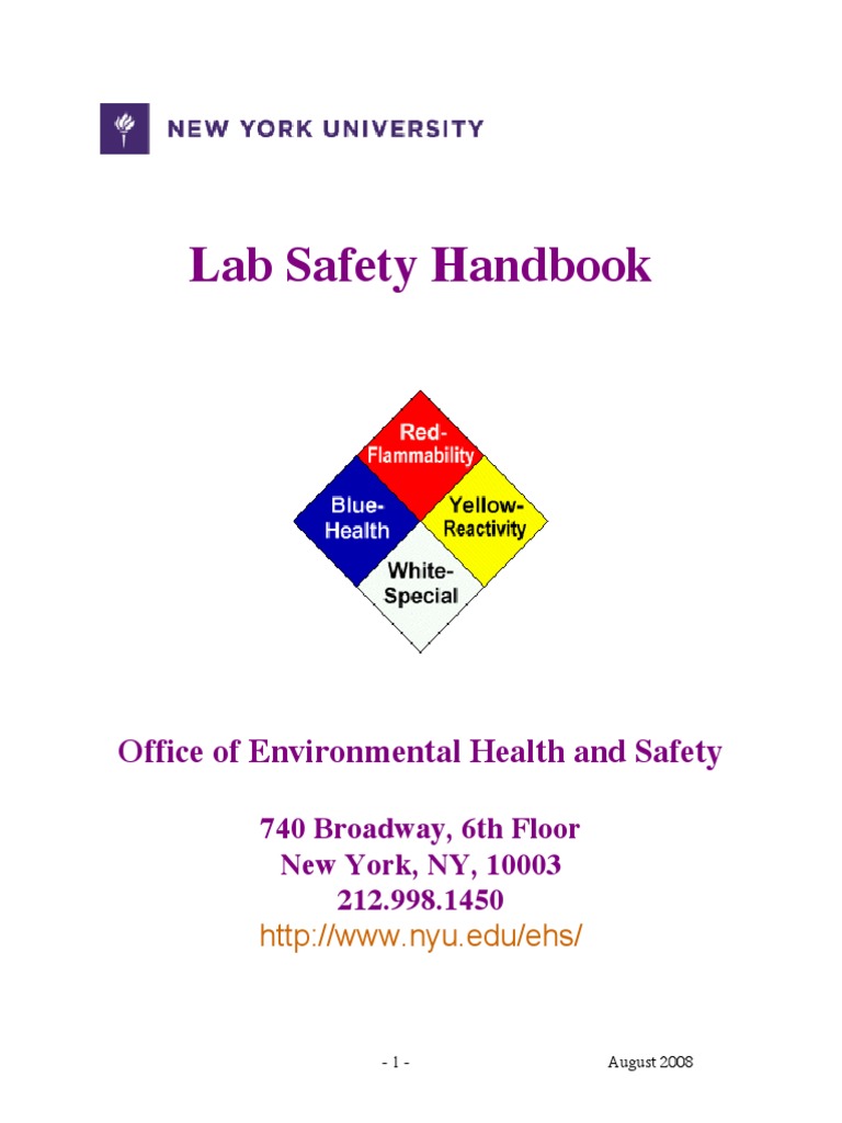 Lab Safety Manual PDF Laboratories Toxicity