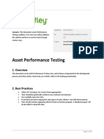 Asset Performance Testing: 1. Overview