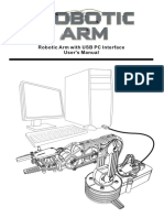 Robotic Arm With USB PC Interface User's Manual