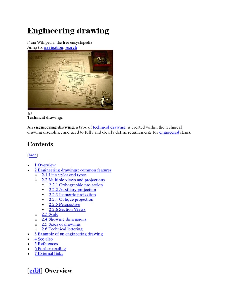 Engineering Drawing | PDF | Technical Drawing | Illustration