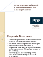 Corporate governance norms flouted in the Satyam scandal