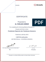 Certificate: Dr. Fadliah Usman