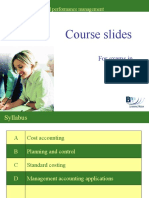 Course Slides: For Exams in June 2010