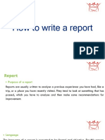 How To Write A Report