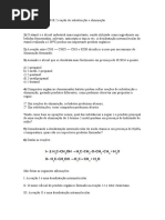 Lista de Exercicio - Quimica Organia