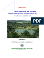 Inventorisation of Existing Floral and Faunal Elements in The Proposed Biodiversity Park Area at Bargi Hills, Jabalpur (M.P.)