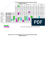 Horario Instituto de Formacion Artistica Alfredo Dominguez Romero Carrera de Musica