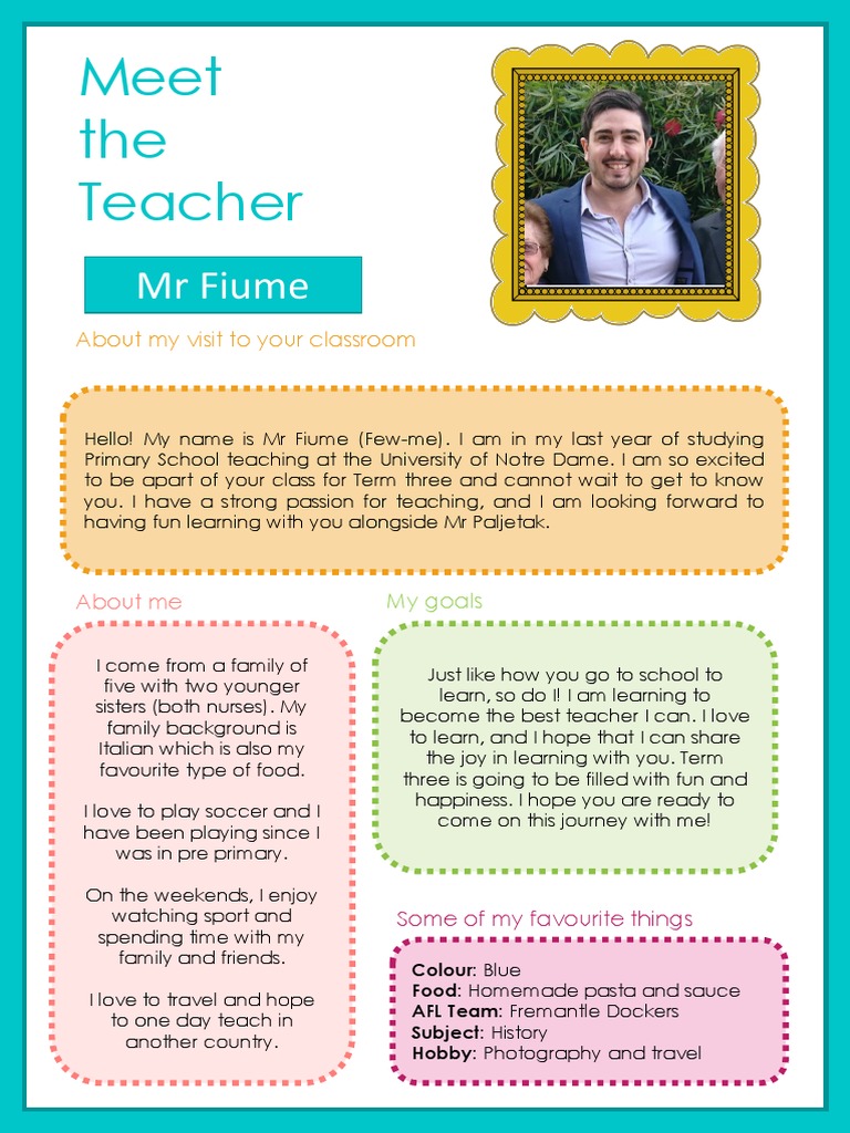Meet The Teacher | PDF