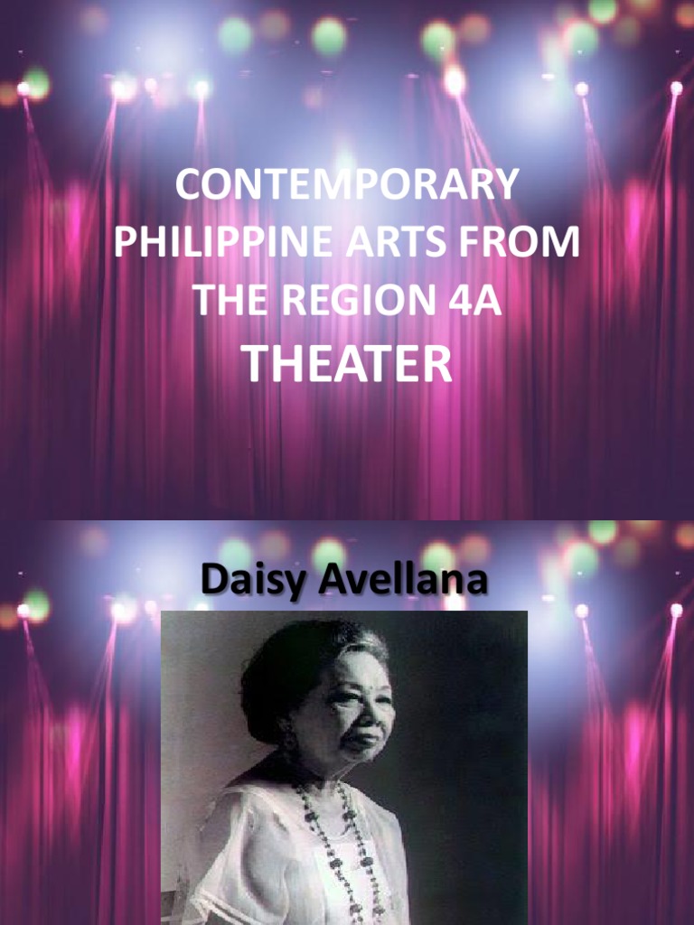 Contemporary Ph Arts From The Region 4a Theater Philippines Theatre