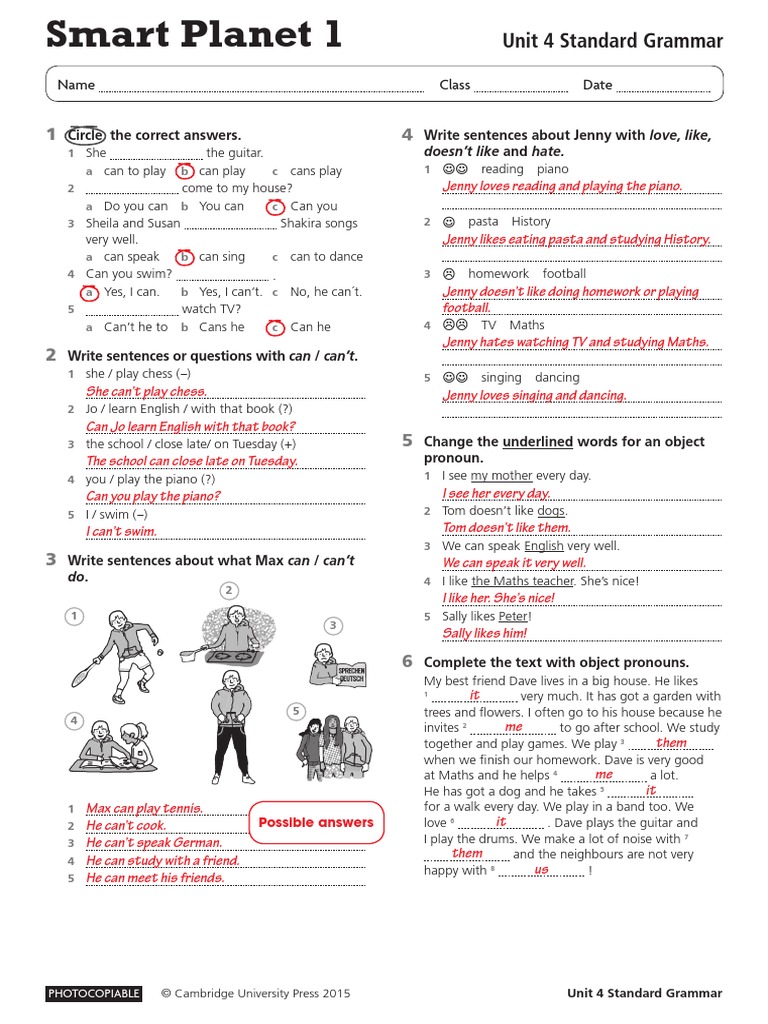 Unit 4 Standard Grammar With Answers | PDF | English Language | Linguistics