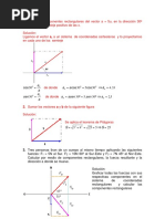 Componentes Rectangulares de Un Vector | PDF | Triángulo | Aceleración
