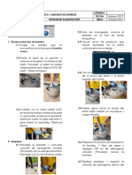 Procedimiento Limpieza y Llenado Barriles
