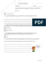 Computer Science Quiz Grade 4 Score:: Closing and Reopen The Program/app Ask My Teacher For Help Use A Different Device