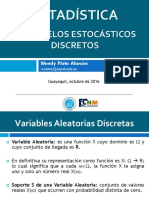 Clase Variables Aleatorias Dicretas. ESPOL