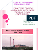 A Practical Traning Seminar On Kota Super Thermal Power Station, Kota