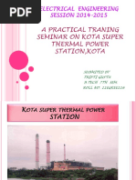 A Practical Traning Seminar On Kota Super Thermal Power Station, Kota