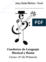 Colegio La Purísima y Santos Mártires - Teruel: Cuaderno de Lenguaje Musical y Flauta