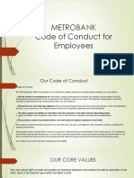 Metrobank Code of Conduct