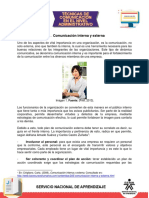 Comunicacion Interna y Externa-Tecnicas de Comunicación A Nivel Empresarial