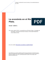 Oscar Valero (2013) - La Economia en El Rio de La Plata