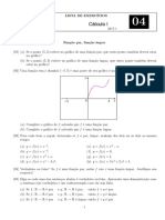 Funções par e ímpar