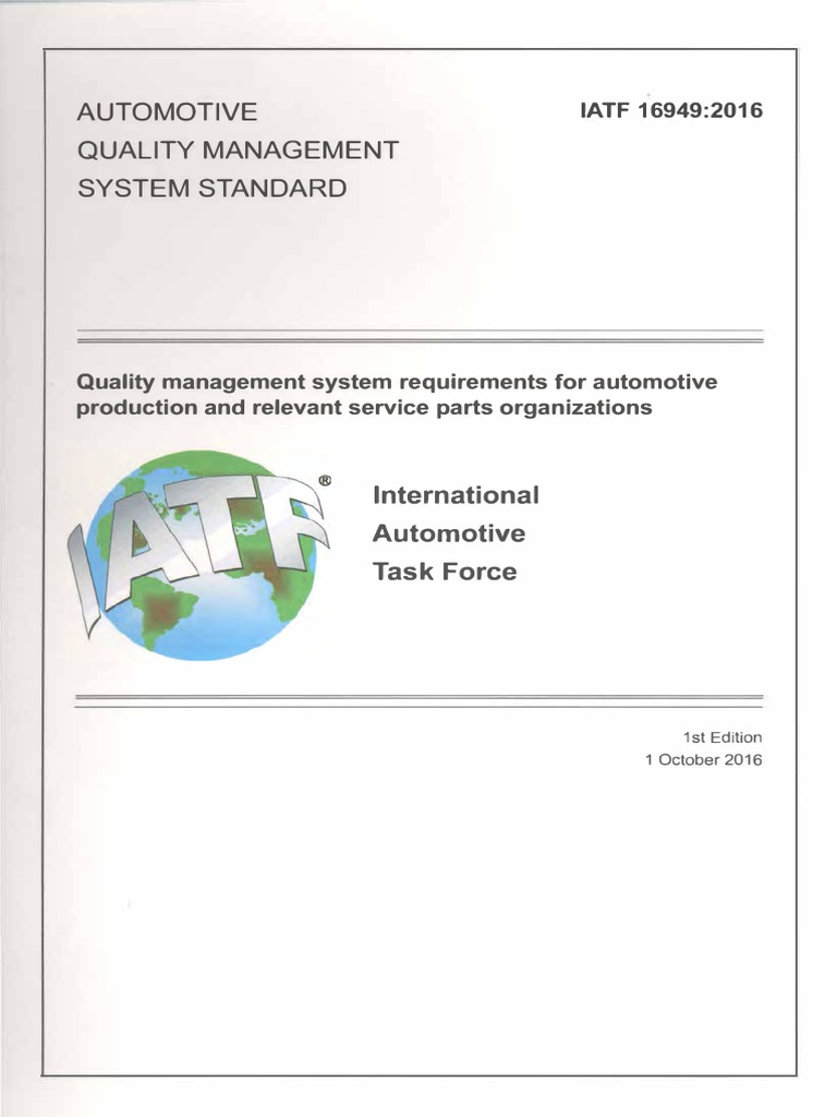 IATF 16949:2016 Automotive Standard | PDF | Computers | Technology
