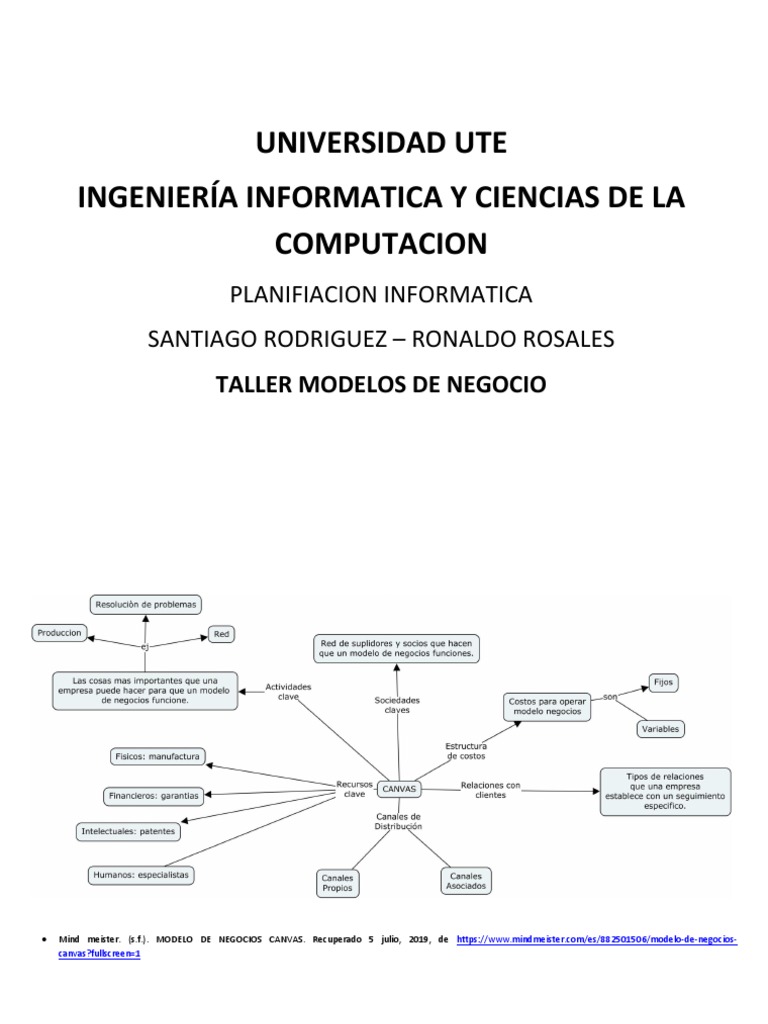 Mapas Conceptuales Modelos de Negocio | PDF | Tecnologías de la ...