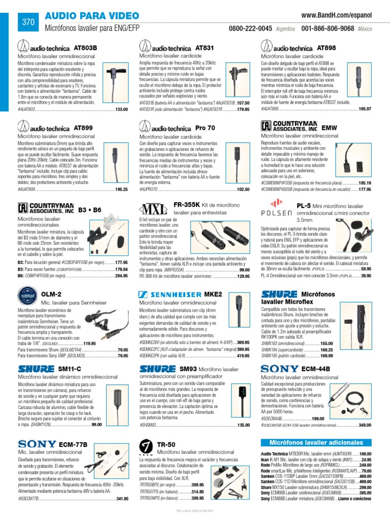 Micrófono inalámbrico de corbata Sennheiser EW 100 ENG G4 - Avisual PRO