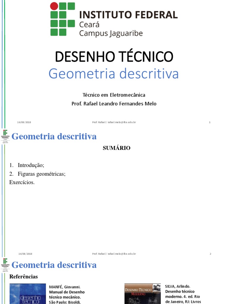 AULA 2 Desenho Tecnico Geometria Descritiva | Download grátis PDF ...