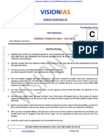 Vision IAS CSP 2019 Test 22 Questions PDF