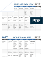 2018 19 Mstep Psat Nwea Testing Calendar 1