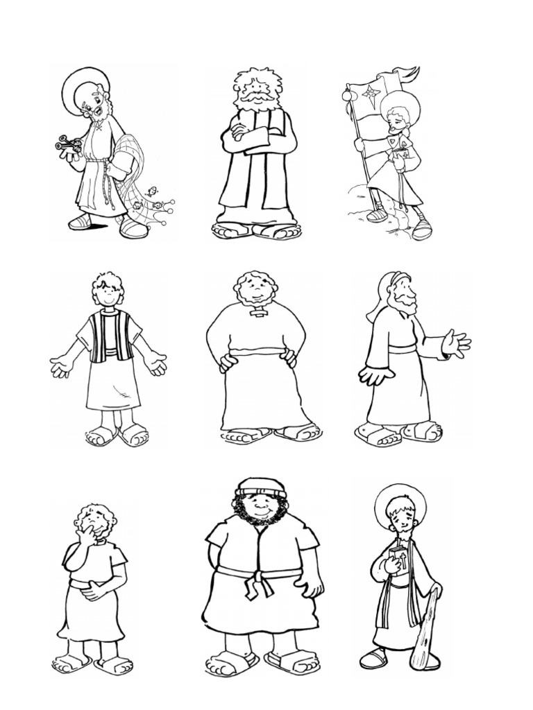 12 Apostoles Animado Sin Color | PDF