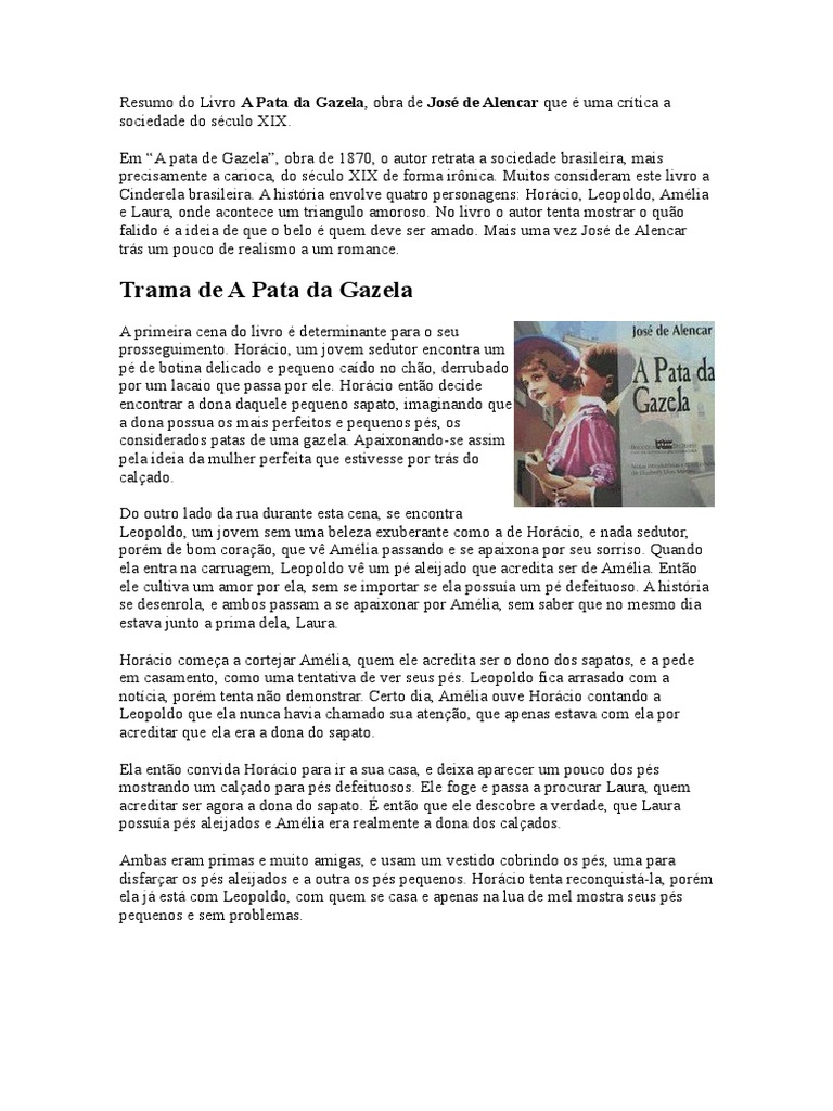 Resumo Do Livro A Pata Da Gazela | PDF