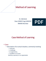 Case Method of Learning
