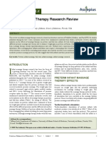 Infant Massage Therapy Research Review