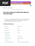 Hercules Workout - Build Raw Muscle and Strength - Muscle & Strength