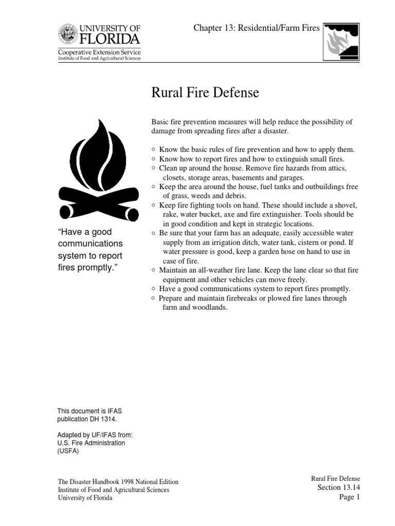Rural Fire Defense PDF