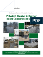Polyvinyl Blanket Barrier Boom Installation Guide 2013