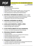 Roteiro para Registro