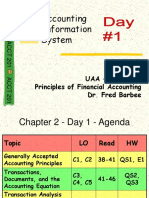 Accounting Information System: Uaa - Acct 201 Principles of Financial Accounting Dr. Fred Barbee