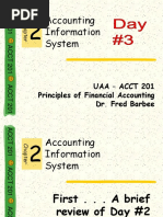 Accounting Information System: Uaa - Acct 201 Principles of Financial Accounting Dr. Fred Barbee