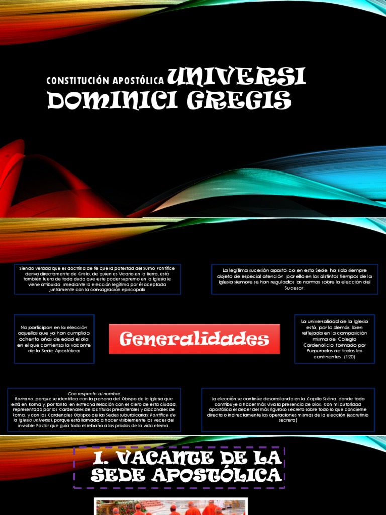 Universi Dominici Gregis PDF Santa Sede Papa