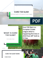 Euro T20 Slam Schedule Updated