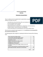 Pressure Vessel Design DRF2261 Fabrication Drawing Rubric: Left Unmarked and Awarded A Zero