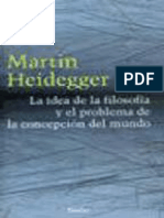 Martin Heidegger, Jesús Adrián Escudero (Trad.) - La idea de la filosofía y el problema de la concepción del mundo-Herder (1999).pdf