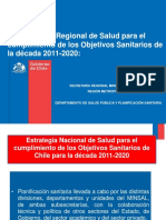 Estrategia Regional Salud RM 2011-2020 objetivos sanitarios